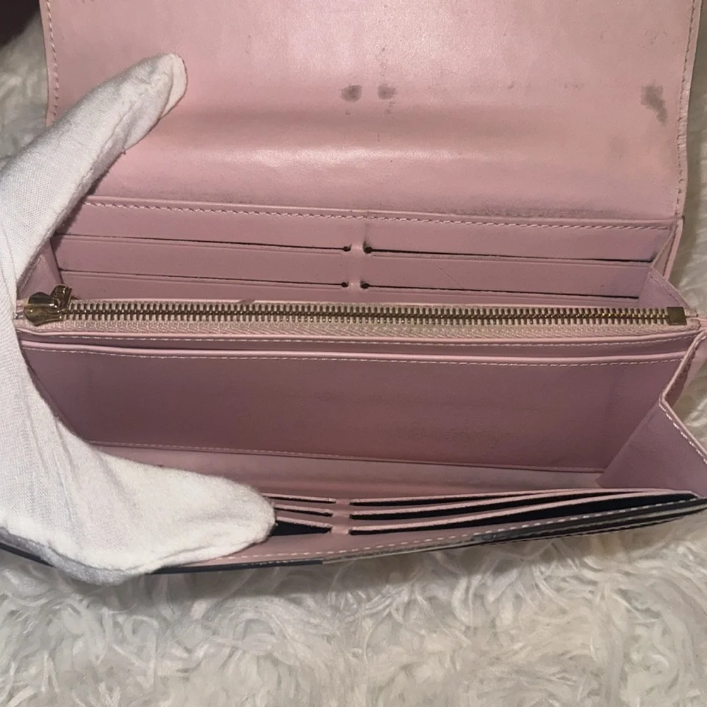 Louis Vuitton Vernis Sarah Compact Wallet Rose Ballerine GUC - Picture 7 of 16